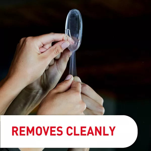 Command Medium Decorative Wall Hooks - Clear, 2 Hooks + 4 Strips-051141347042-LR-273040-6-LR eShop