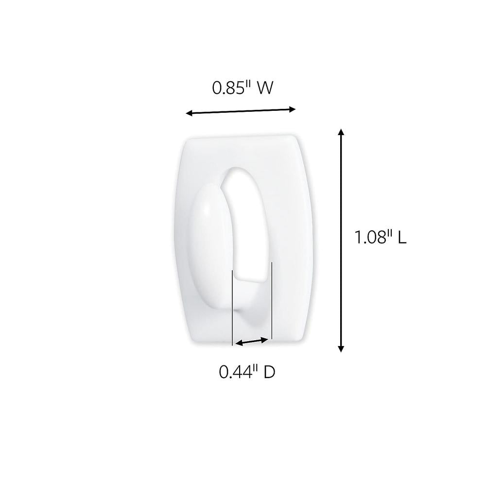 Command Mini Wall Hooks - White, 6 Hooks + 8 Strips-051131705333-LR-155461-2-LR eShop