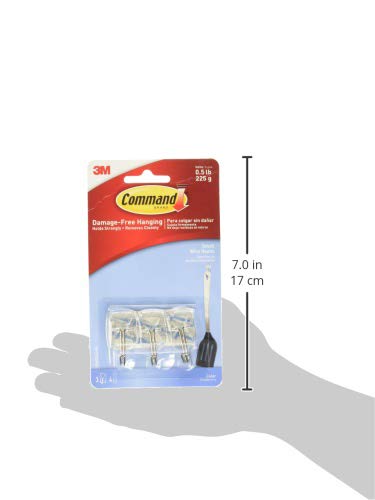 Command Small Wire Wall Hooks - Clear, 3 Hooks + 4 Strips-051141347011-LR-273051-3-LR eShop