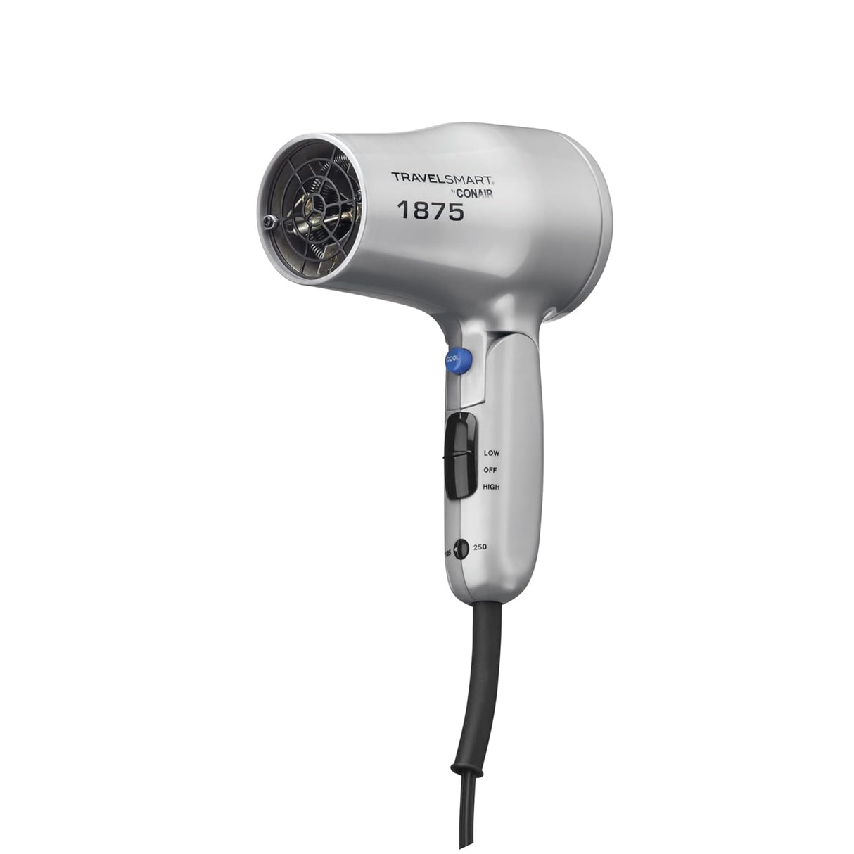 CONAIR 1875 Watt Compact Dual Voltage Travel Hair Dryer with Folding Handle - Grey-074108190499-LR-101923-2-LR eShop