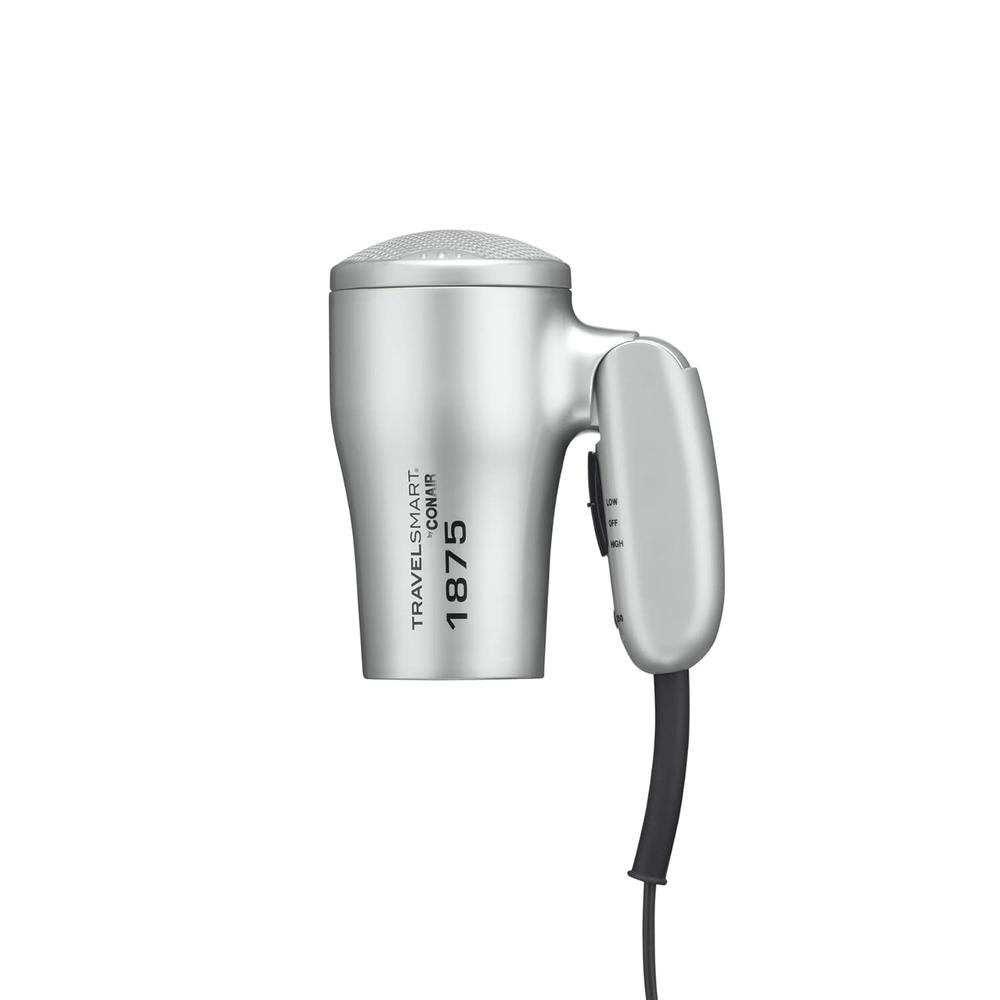CONAIR 1875 Watt Compact Dual Voltage Travel Hair Dryer with Folding Handle - Grey-074108190499-LR-101923-4-LR eShop