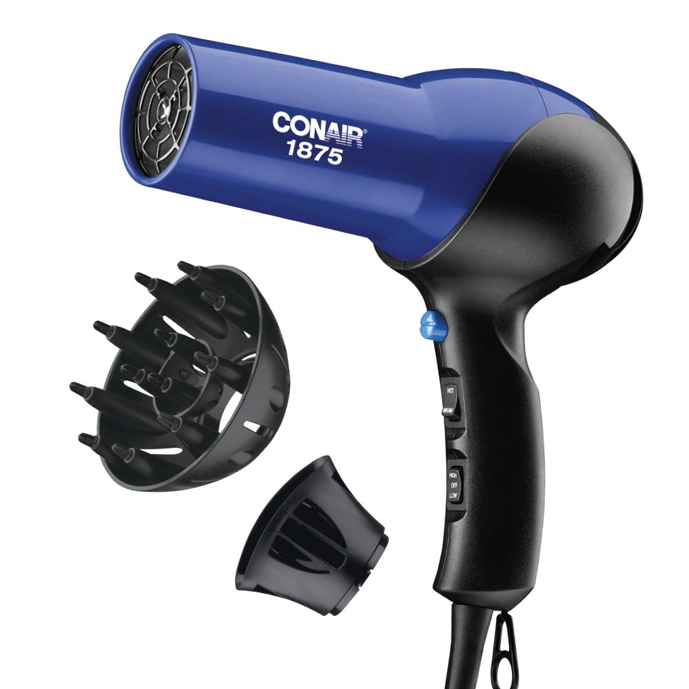 CONAIR 1875 Watt Turbo Hair Dryer - Blue & Black-074108190079-LR-155160-2-LR eShop