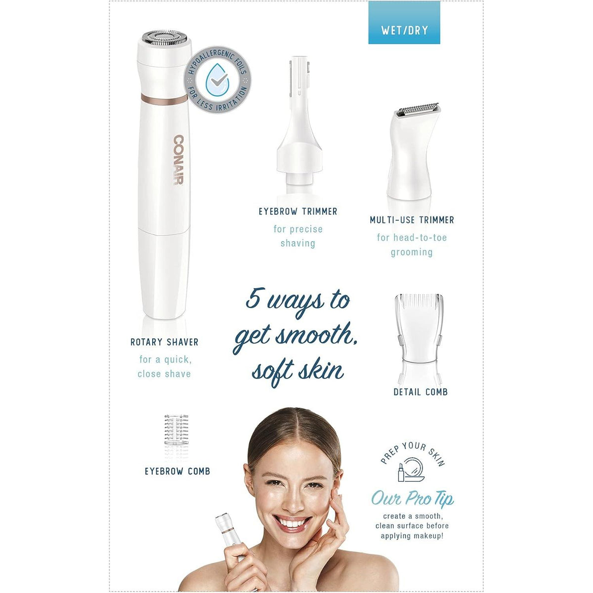 CONAIR All-In-1 Facial Hair Removal for Women-074108385697-LR-361089-7-LR eShop