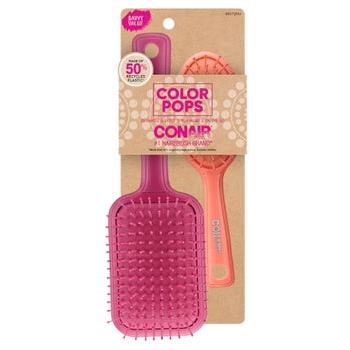 CONAIR Color Pops Detangle & Style Brush Set - Pink & Orange, 2 count-074108953728-LR-350289-1-LR eShop