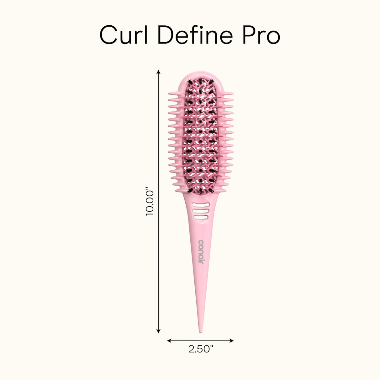 CONAIR Curl Define Pro Detangler Brush for Curly Hair - Pink-074108957276-LR-362554-9-LR eShop