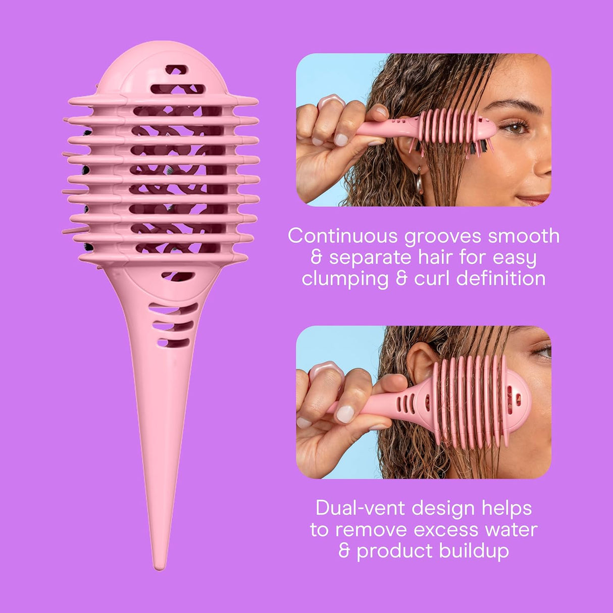 CONAIR Curl Define Pro Mini Detangler Brush for Loose Curls - Pink-074108956880-LR-362551-4-LR eShop