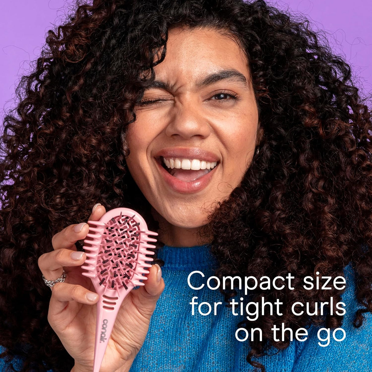 CONAIR Curl Define Pro Mini Detangler Brush for Loose Curls - Pink-074108956880-LR-362551-6-LR eShop