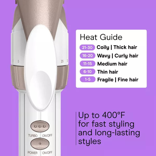 CONAIR Double Ceramic Curling Iron - Rose Gold, 1"-074108376275-LR-325332-6-LR eShop