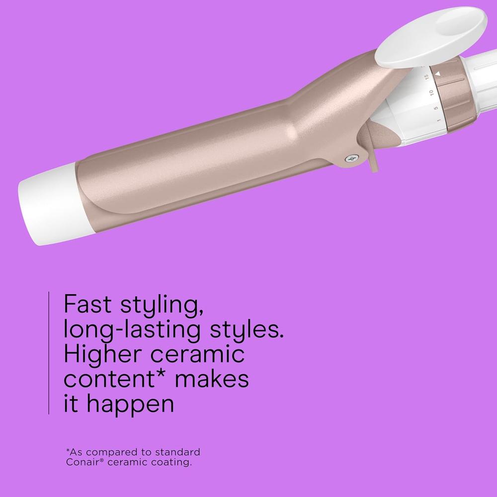 CONAIR Double Ceramic Curling Iron - Rose Gold, 1.25"-074108376282-LR-325333-4-LR eShop