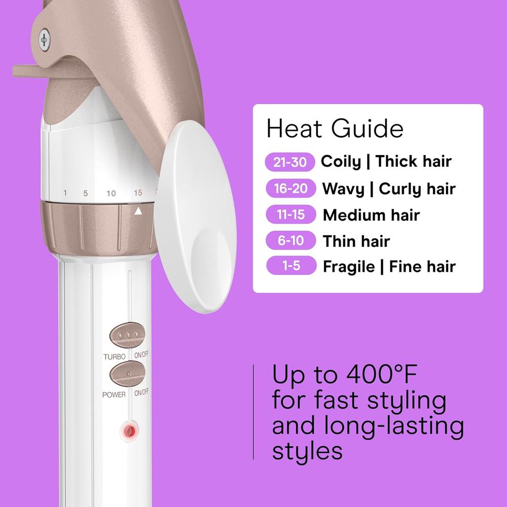 CONAIR Double Ceramic Curling Iron - Rose Gold, 1.25"-074108376282-LR-325333-5-LR eShop