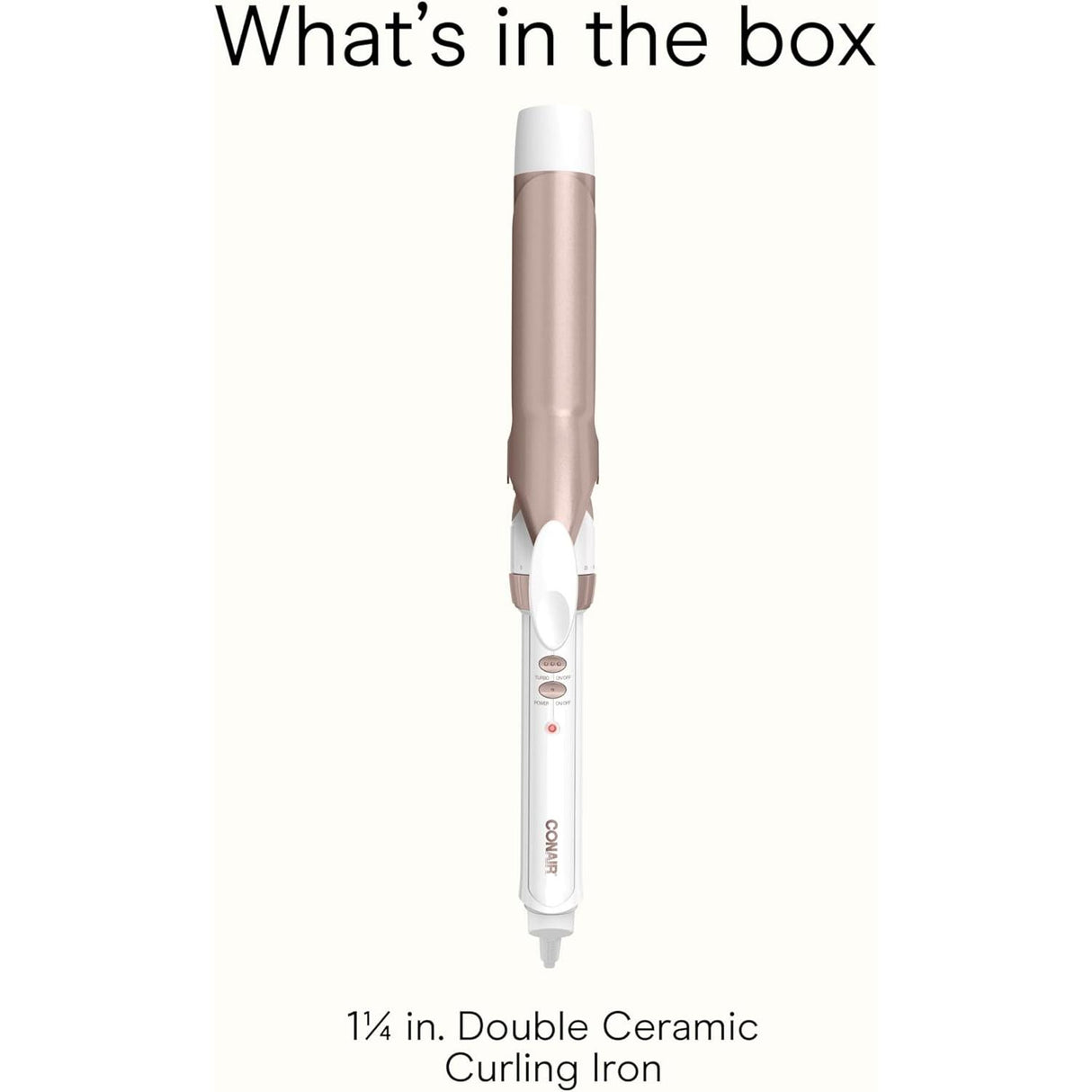 CONAIR Double Ceramic Curling Iron - Rose Gold, 1.25"-074108376282-LR-325333-9-LR eShop