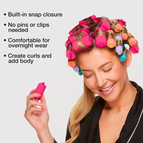 CONAIR Heatless Soft Curl Foam Rollers - Assorted Sizes & Colors, 48 count-074108611185-LR-192407-3-LR eShop