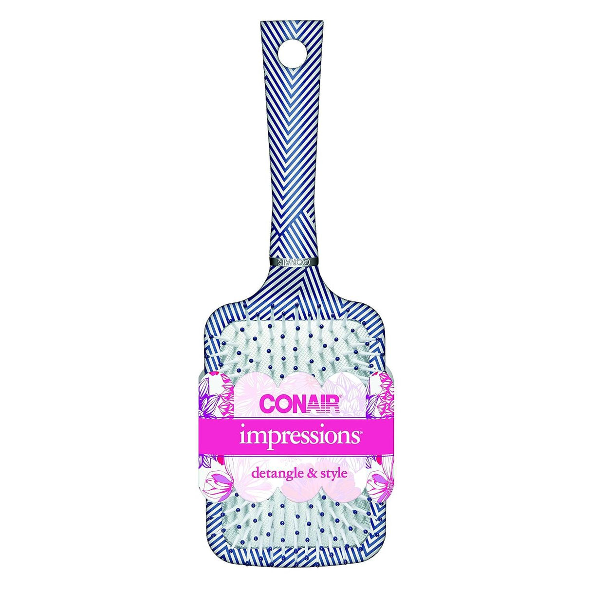 CONAIR Impressions Detangle & Style Paddle Cushion Hair Brush - Assorted-074108877109-LR-219410-4-LR eShop