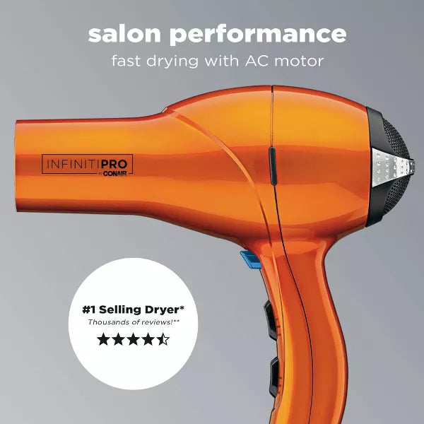 CONAIR Infinitipro 1875 Watt Quick Styling Hair Dryer - Orange-074108305497-LR-268167-4-LR eShop