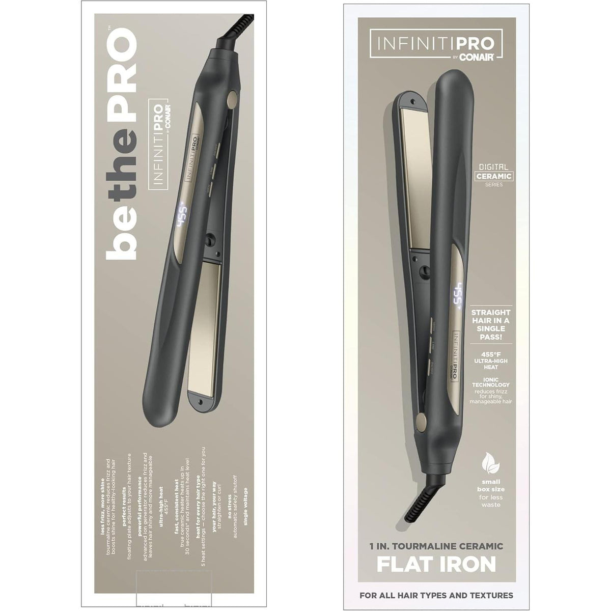 CONAIR Infinitipro Digital Tourmaline Ceramic Flat Iron, 1"-074108434623-LR-350313-2-LR eShop
