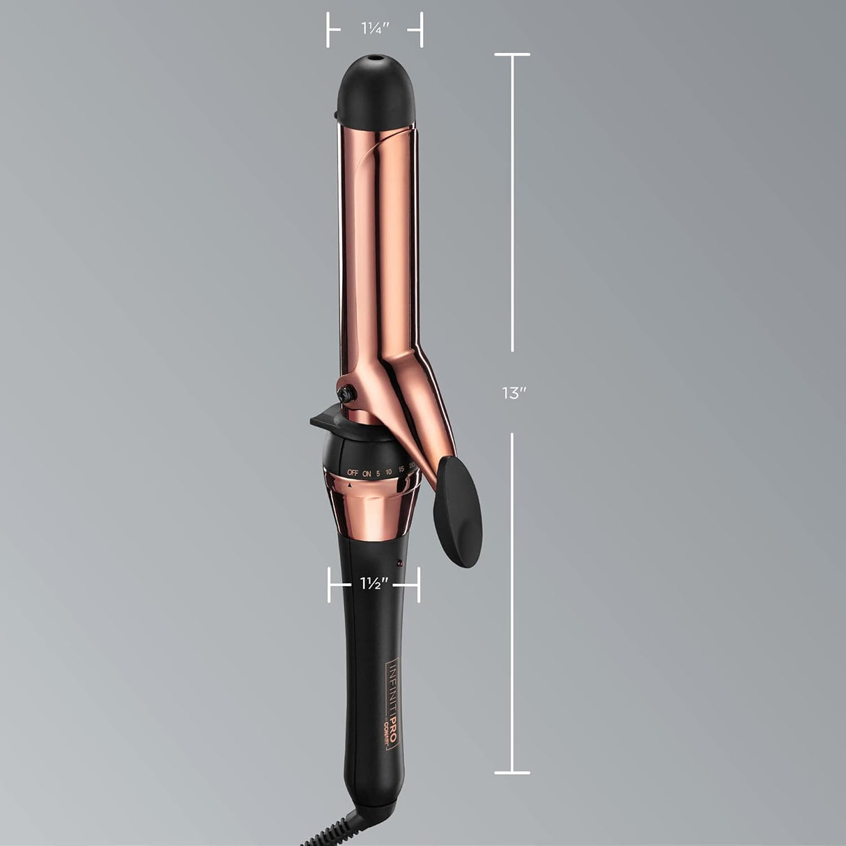 CONAIR Infinitipro Titanium Curling Iron - Rose Gold, 1.25"-074108381323-LR-361020-6-LR eShop