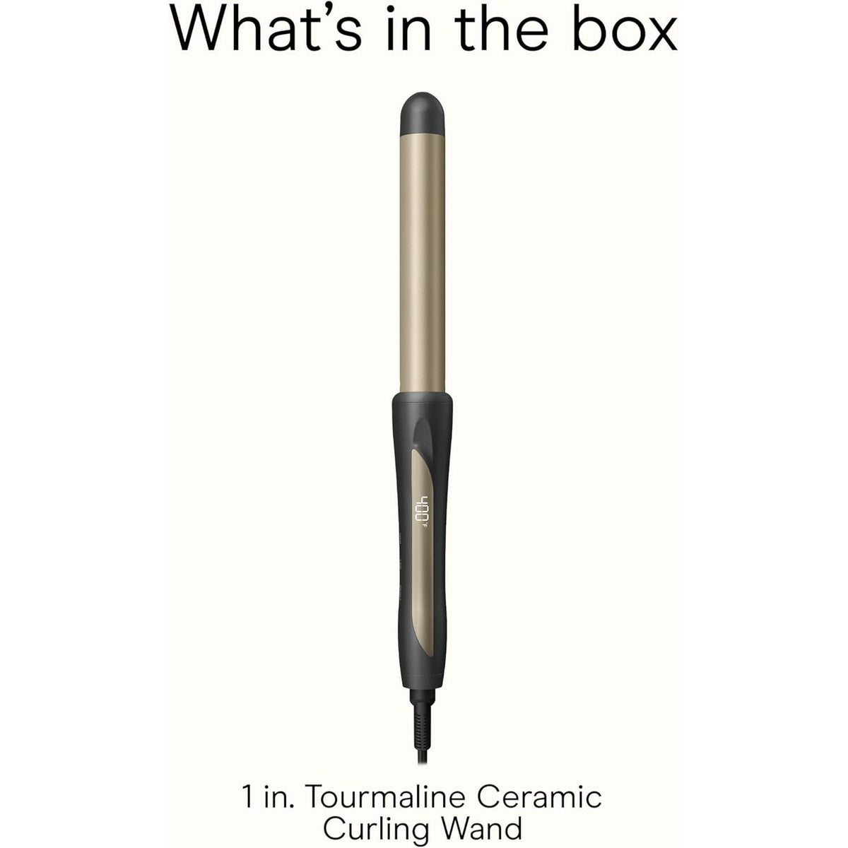 CONAIR InfinitiPro Tourmaline Ceramic Curling Wand, 1"-074108434777-LR-361091-8-LR eShop