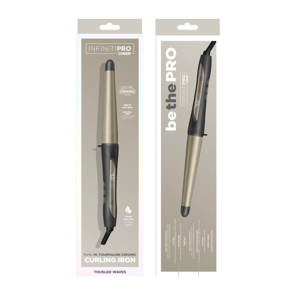 CONAIR Infinitipro Tourmaline Ceramic Curling Wand, 3/4" to 1.25"-074108434487-LR-361022-2-LR eShop