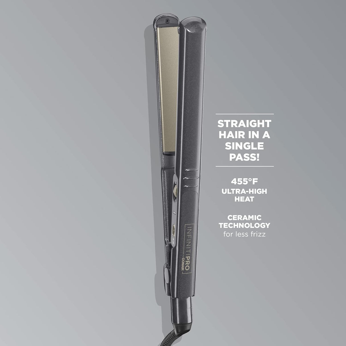 CONAIR Infinitipro Tourmaline Ceramic Flat Iron, 1"-074108239549-LR-219722-6-LR eShop