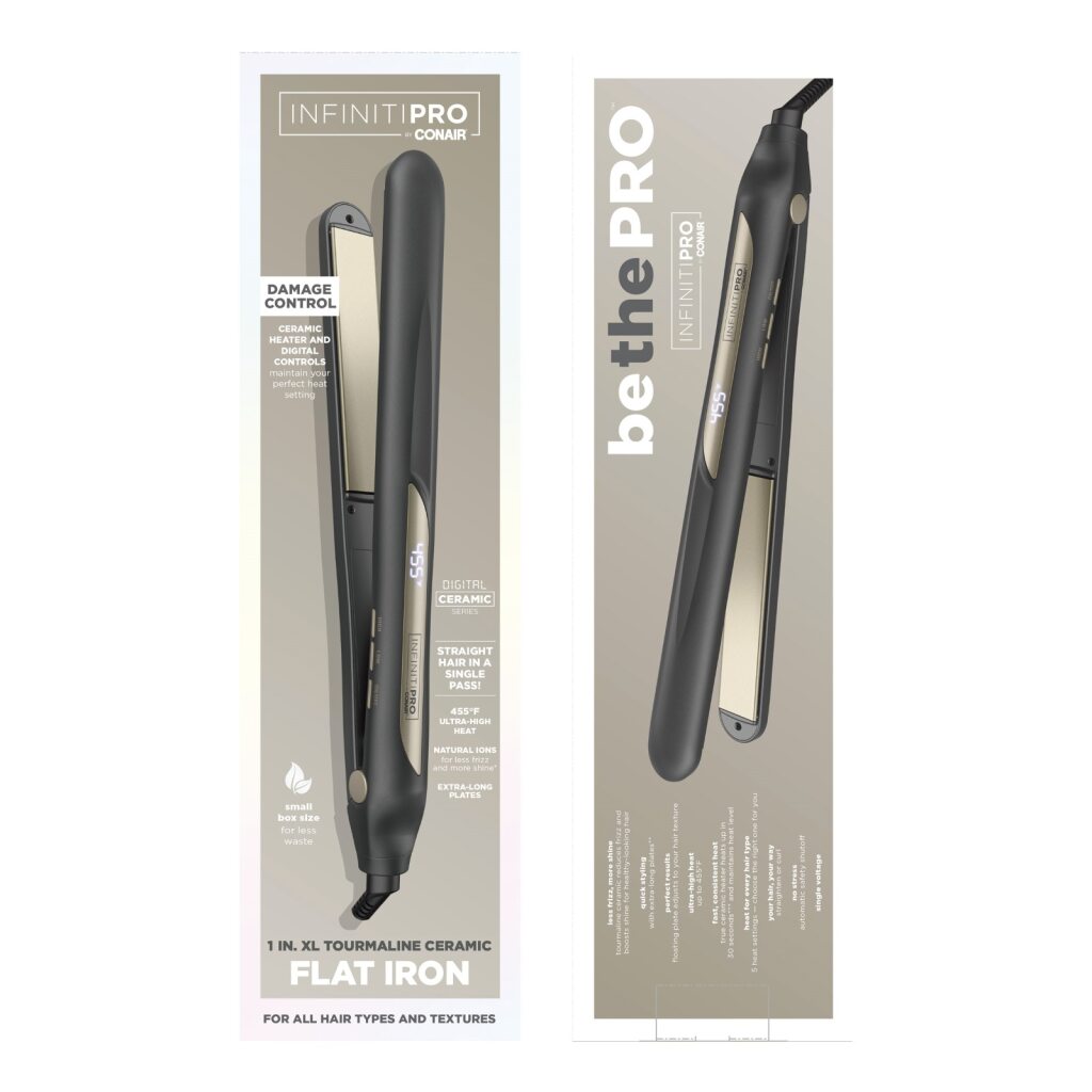 CONAIR Infinitipro XL Tourmaline Ceramic Flat Iron, 1"-074108489661-LR-361028-2-LR eShop