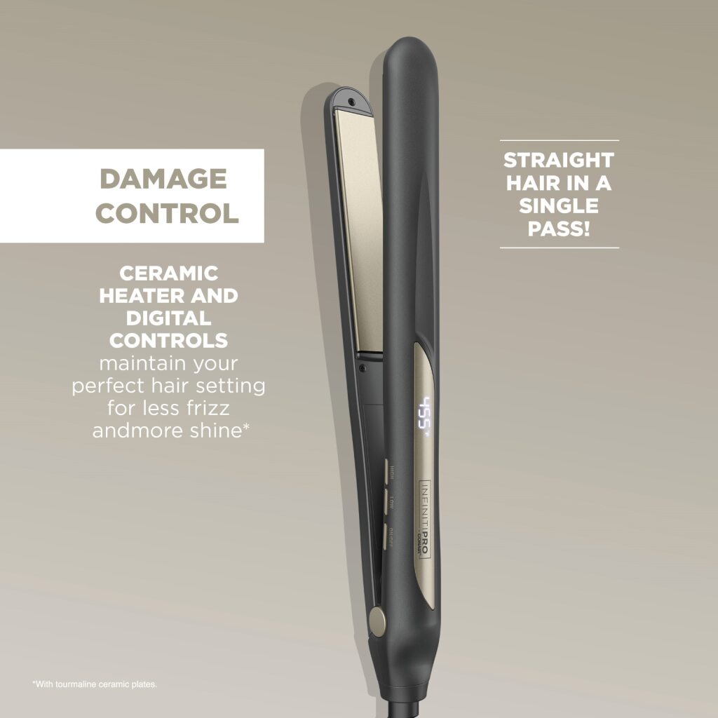 CONAIR Infinitipro XL Tourmaline Ceramic Flat Iron, 1"-074108489661-LR-361028-7-LR eShop