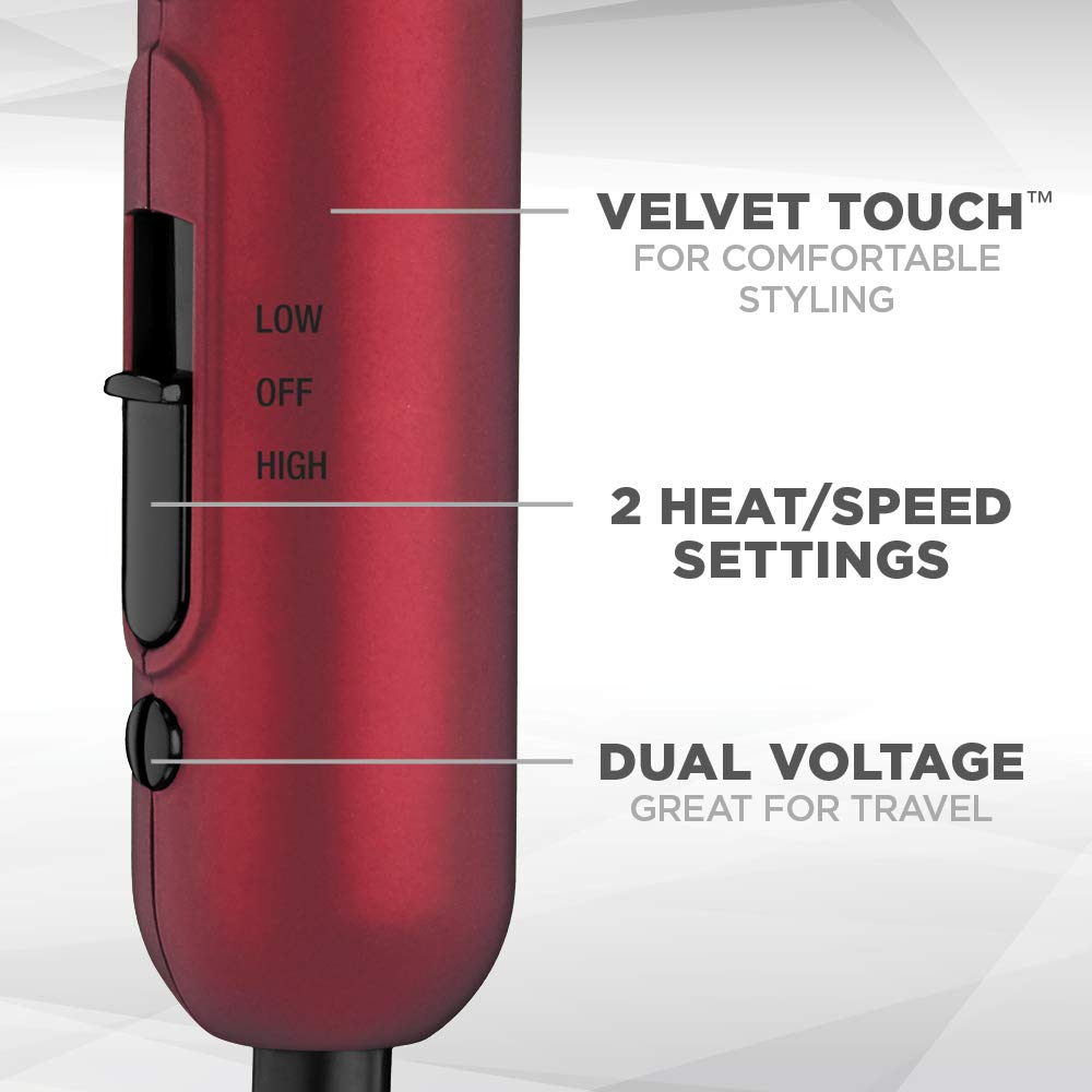 CONAIR miniPRO Tourmaline Ceramic Travel Hair Dryer with Folding Handle - Red-074108295903-LR-326761-6-LR eShop