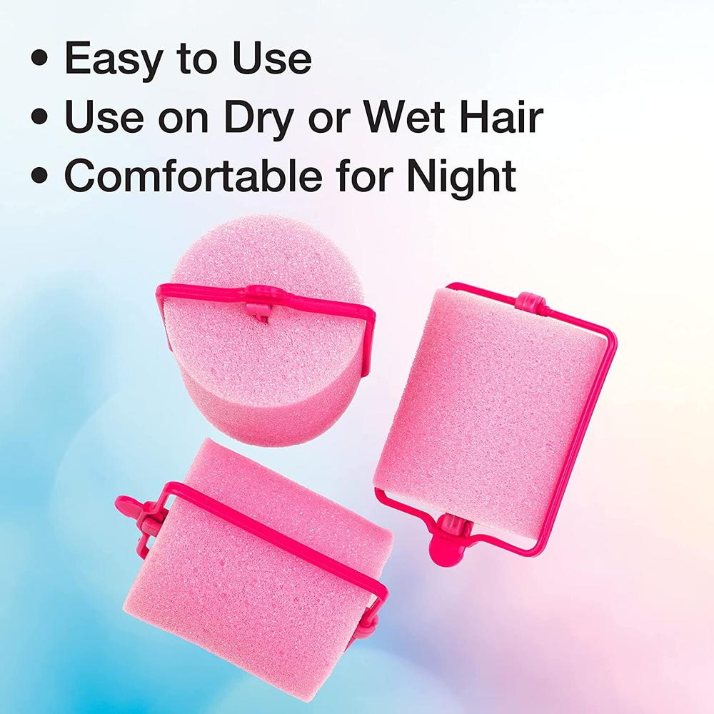 CONAIR Retro Glam Curls Lift & Volume Large Heatless Hair Roller Set, 9 count-074108611321-LR-204208-3-LR eShop