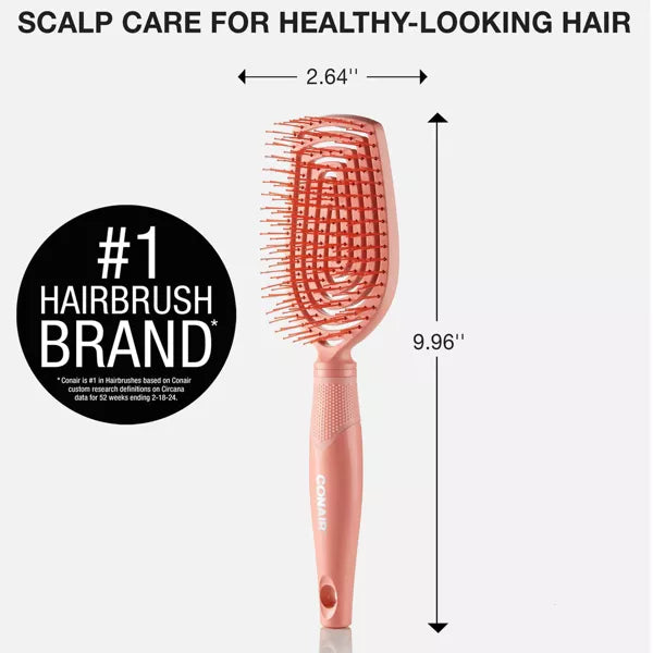 CONAIR Scalp Care Flexi Head Cushion Detangling Hair Brush - Peach-074108864147-LR-354221-6-LR eShop