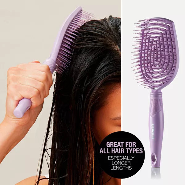 CONAIR Scalp Care Flexi Head Paddle Detangling Hair Brush - Purple-074108864130-LR-359259-6-LR eShop