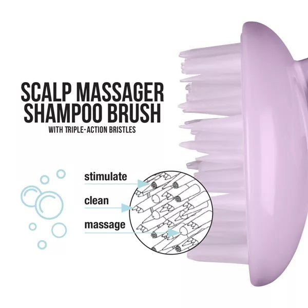 CONAIR Scalp Care Massager Shampoo Brush With Triple Action Bristles - Purple-074108952790-LR-353433-6-LR eShop