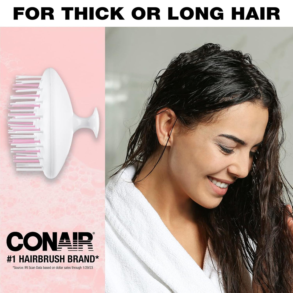 CONAIR Scalp Care Massager Treatment and Detangle Brush - White-074108952561-LR-354222-5-LR eShop