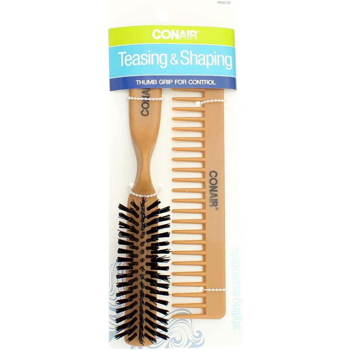 CONAIR Simulated Wood Volume Brush and Comb Set - Wooden-074108930125-LR-175506-1-LR eShop