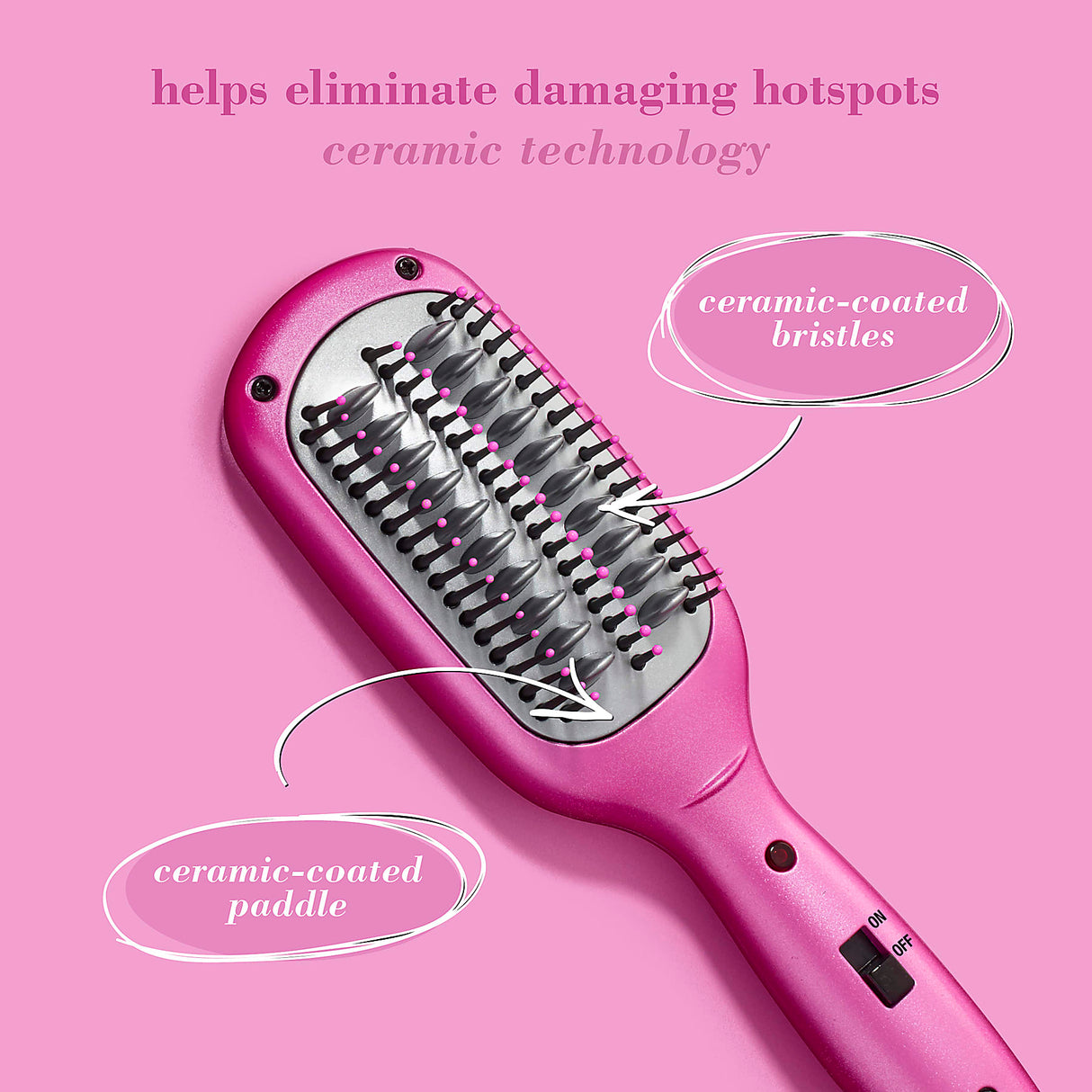 CONAIR Super Smoothing Mini Ceramic Hair Straightening Brush - Pink-074108514226-LR-361544-7-LR eShop