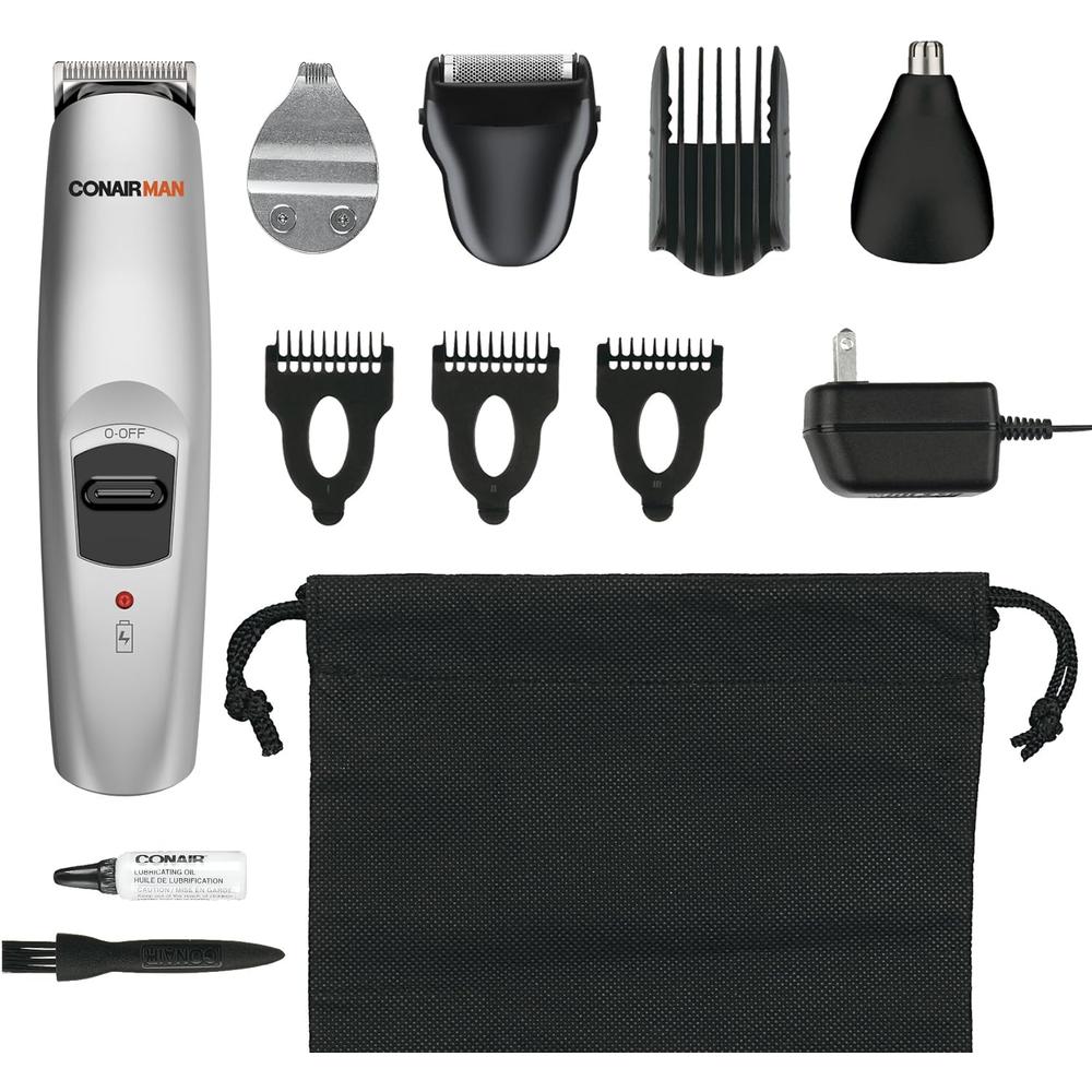 CONAIRMAN All-in-One Beard Trimmer Men's Grooming Kit, 12 piece-074108207029-LR-203918-3-LR eShop