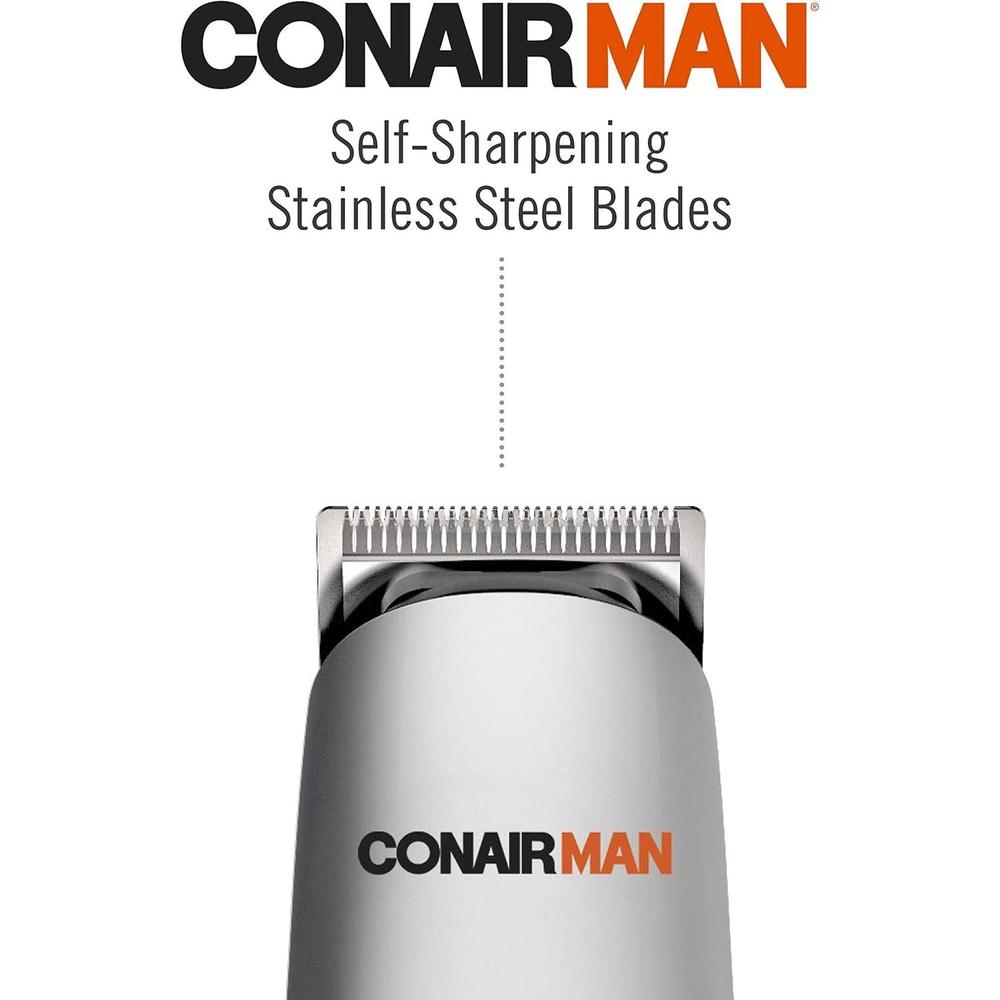 CONAIRMAN All-in-One Beard Trimmer Men's Grooming Kit, 12 piece-074108207029-LR-203918-5-LR eShop