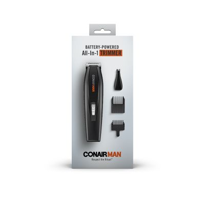 CONAIRMAN All-in-One Beard Trimmer Men's Grooming Kit, 4 piece-074108138033-LR-241485-1-LR eShop