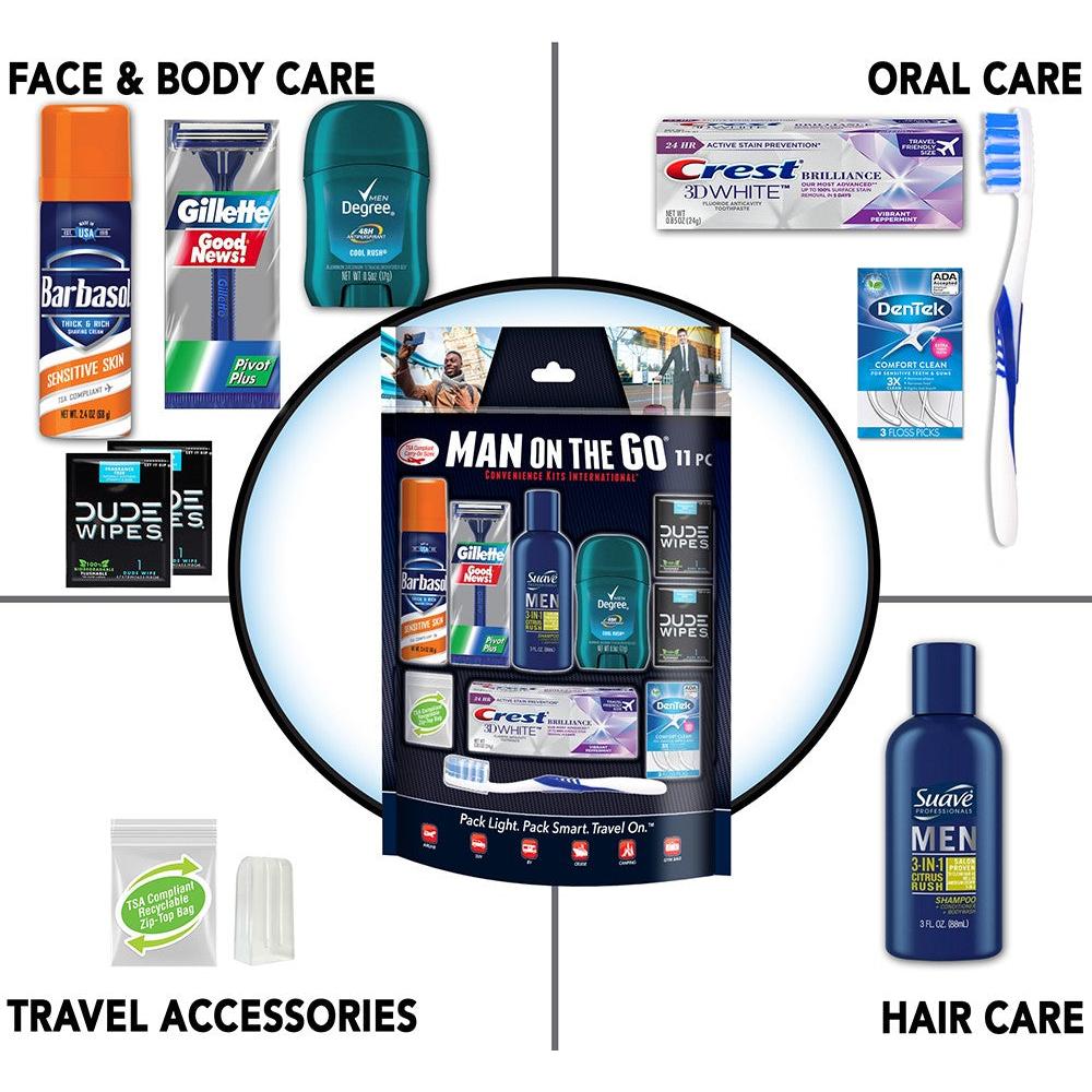 Convenience Kits International Man On The Go Travel Kit, 11 count-079718000015-LR-219099-2-LR eShop