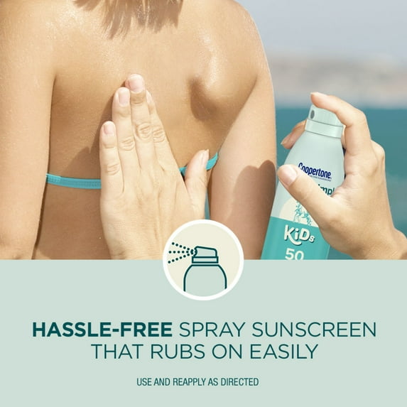 Coppertone Pure and Simple Kids Sunscreen Spray SPF 50, 5 Oz Can-072140028824-LR-363359-6-LR eShop