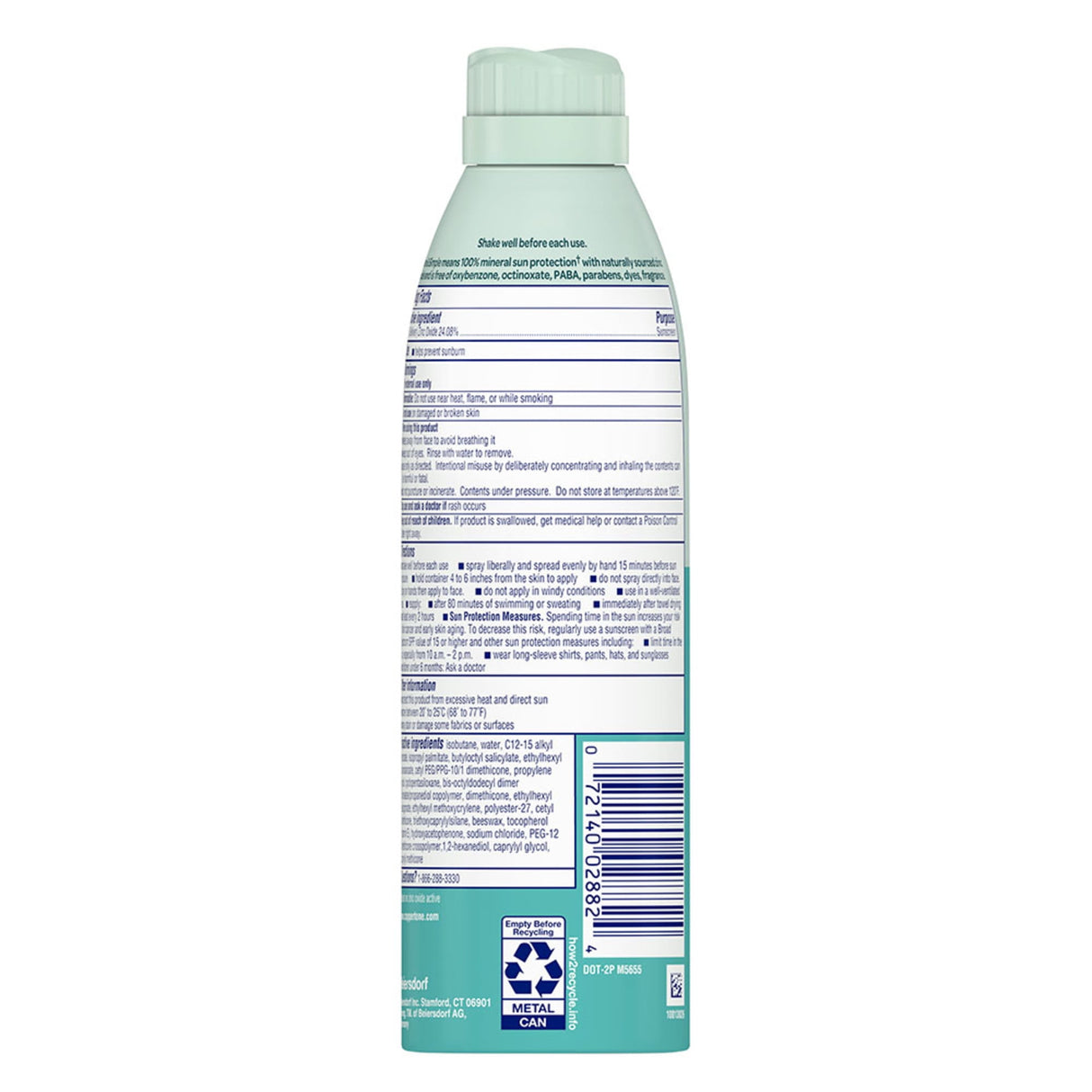 Coppertone Pure and Simple Kids Sunscreen Spray SPF 50, 5 Oz Can-072140028824-LR-363359-8-LR eShop