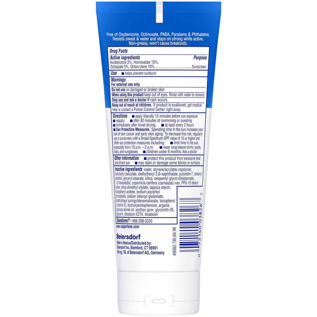 Coppertone Sport Face Sunscreen Lotion SPF 60+, 2.5 Fl Oz Tube-072140038267-LR-363524-6-LR eShop