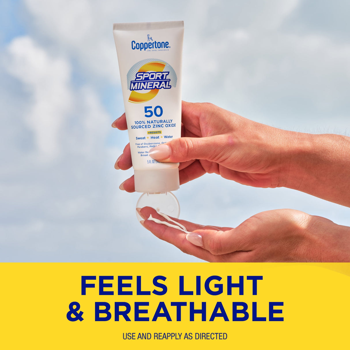 Coppertone Sport Mineral SPF 50 Sunscreen Lotion, 5 fl. oz-072140028695-LR-363356-5-LR eShop
