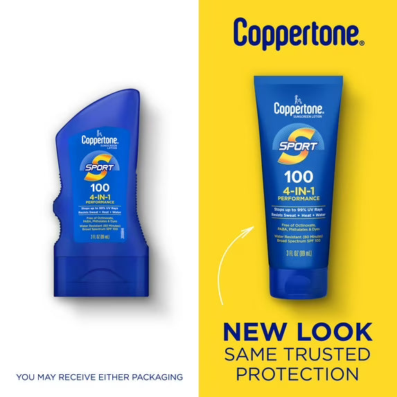 Coppertone Sport Sunscreen Lotion, Broad Spectrum SPF 100 Sunscreen, 3 fl oz-072140027575-LR-363344-2-LR eShop