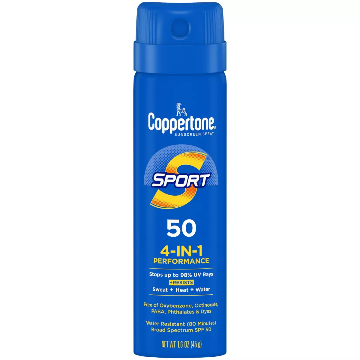 Coppertone Sport Water Resistant Spray Sunscreen - SPF 50, 1.6 oz-072140029111-LR-351351-1-LR eShop