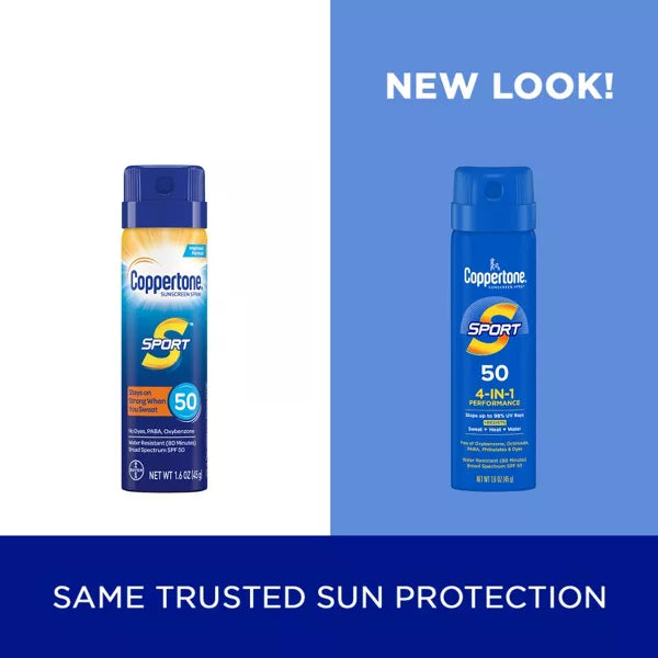 Coppertone Sport Water Resistant Spray Sunscreen - SPF 50, 1.6 oz-072140029111-LR-351351-4-LR eShop