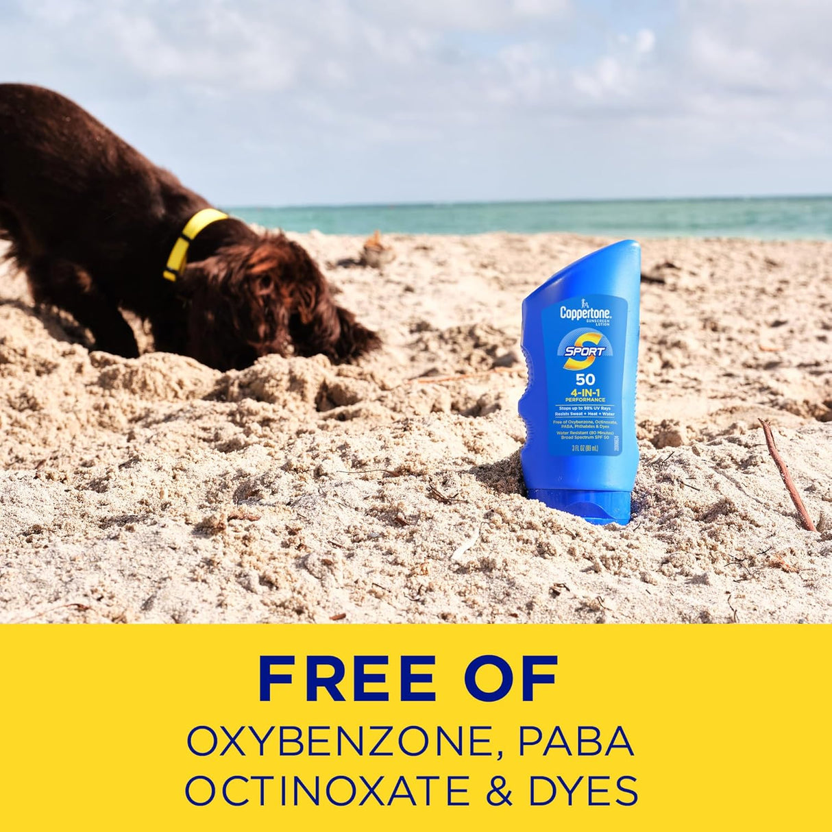 Coppertone Sport Water Resistant Sunscreen Lotion - SPF 50, 3 oz-072140027568-LR-351355-8-LR eShop