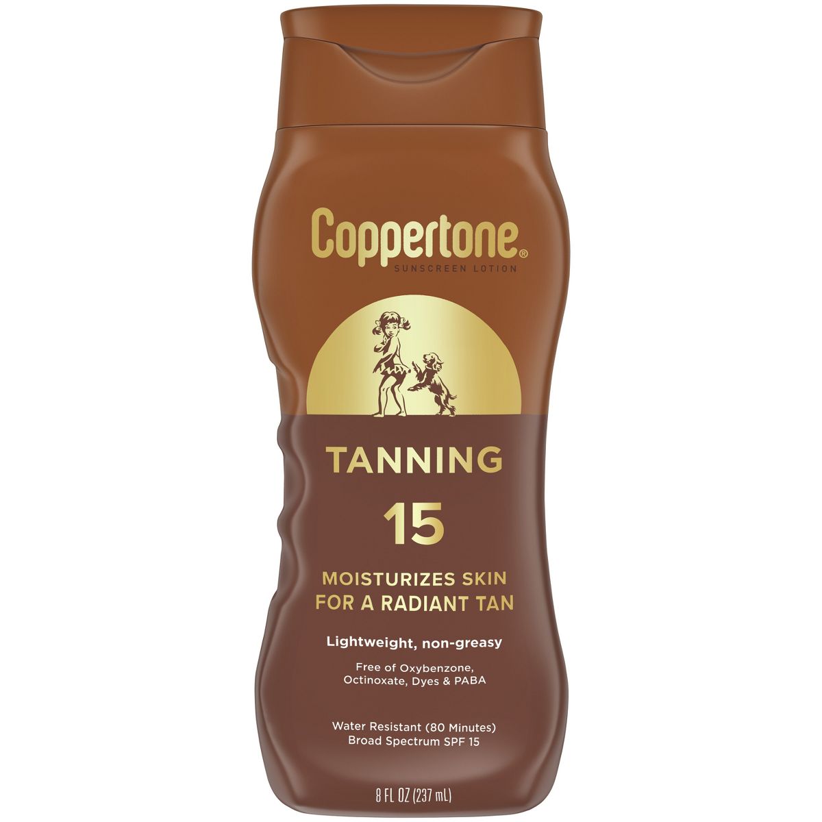 Coppertone Tanning Sunscreen Lotion, Broad Spectrum SPF 15 Sunscreen, 8 Fl Oz-072140027407-LR-363339-1-LR eShop