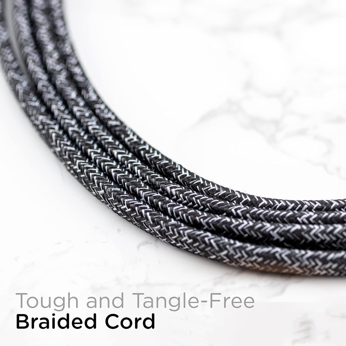 cordinate Basic 3-Outlet Polarized Extension Cord - Dark Heather, 8 ft-030878428415-LR-339330-4-LR eShop