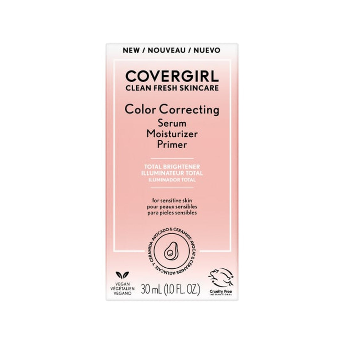 COVERGIRL Clean Fresh Skincare Color Correcting Serum Moisturizer Primer - 110 Total Illuminator, Light Skin Tones-3616304367465-LR-347600-1-LR eShop