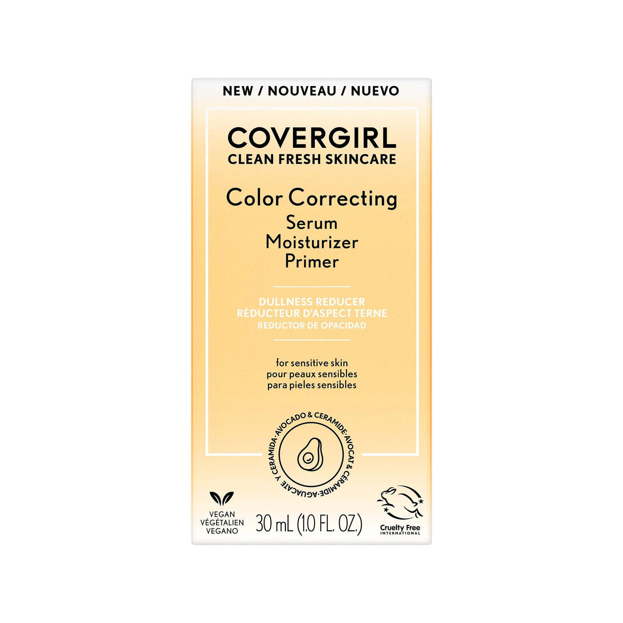COVERGIRL Clean Fresh Skincare Color Correcting Serum Moisturizer Primer - 120 Medium-3616304367489-LR-347602-2-LR eShop