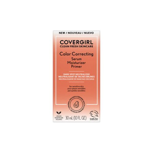 COVERGIRL Clean Fresh Skincare Color Correcting Serum Moisturizer Primer - 130 Dark Spot Neutralizer, Deep Skin Tones-3616304367496-LR-347603-1-LR eShop